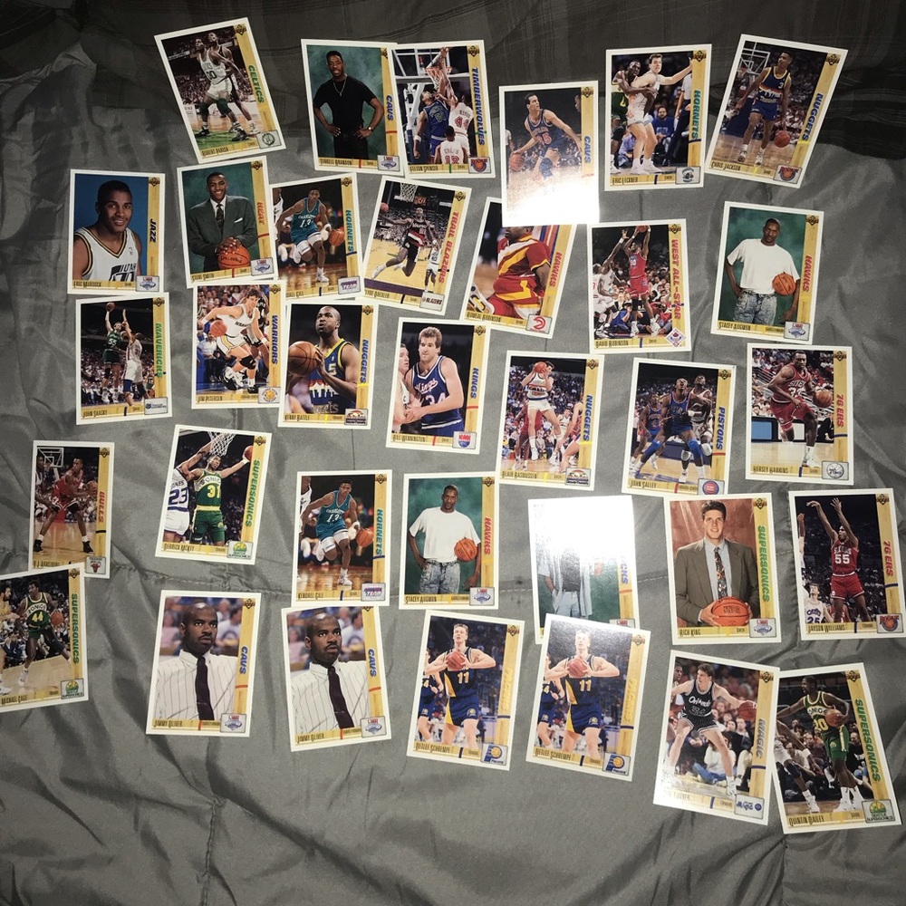 Vintage basketball cards upper deck